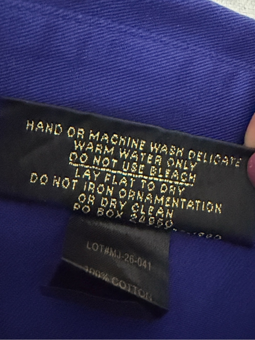 Christine Alexander Cobalt Blue Button-Down Top Embellished Collar Size Large - Picture 11 of 15